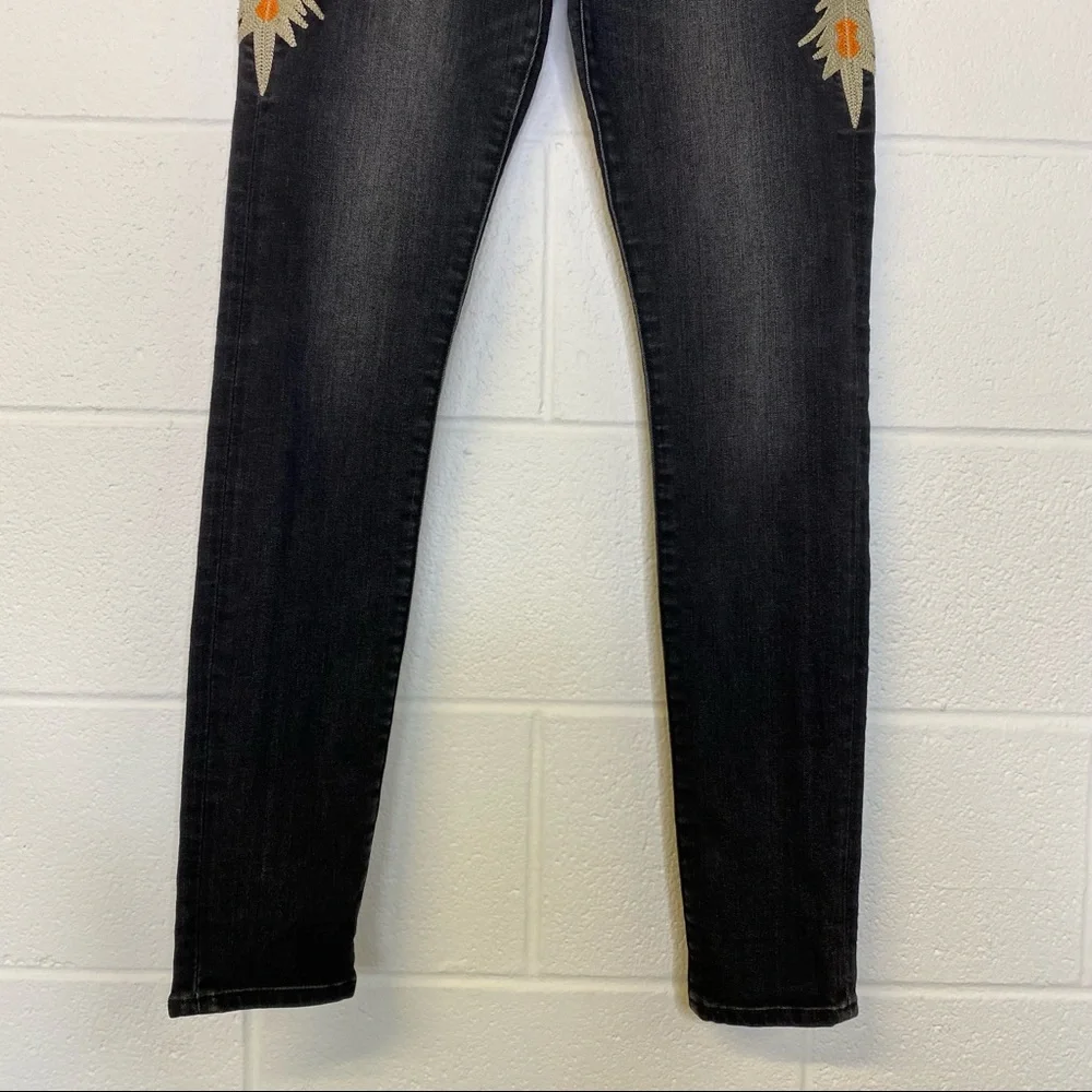 Miss Me Vintage Charlotte Mandarine Blk Org Jeans - Picture 3 of 12